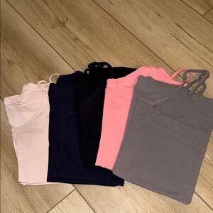 Set of Five Tank Tops in Assorted Colors